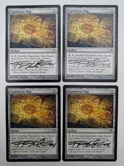 Artist Signed Expedition Map Playset - Zendikar - MTG - Franz Vohwinkel - Magic - Image 1