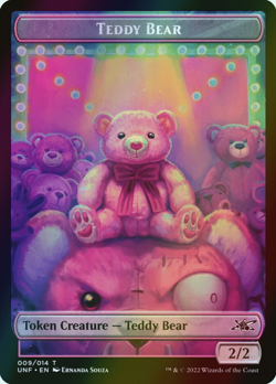 MTG Teddy Bear Foil ** Unfinity Tokens ** English (NM) - Image 1