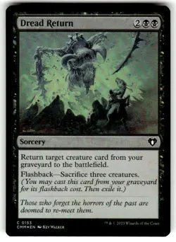 FOIL - Dread Return - Commander Masters - MTG - Image 1