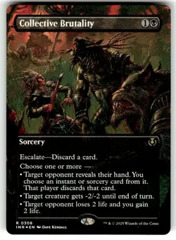 FOIL - Collective Brutality (Borderless) - Innistrad Remastered - MTG - Image 1