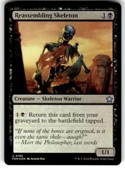 FOIL - Reassembling Skeleton - Foundations - MTG - Image 1