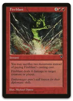 Fireblast (LP) Visions VIS Magic MTG - Image 1