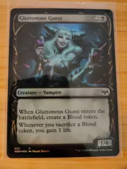 MTG Gluttonous Guest (FOIL Showcase) 292 Innistrad: Crimson Vow M/NM Free UK P&P - Image 1