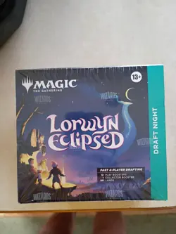 Magic the Gathering Lorwyn Eclipsed Draft Night Box (12 Booster Packs) sealed - Image 1
