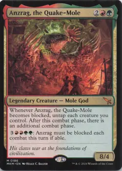 Anzrag, the Quake-Mole Murders at Karlov Manor Mythic Regular #186 NM MTG - Image 1