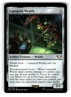 Canoptek Wraith 153 - Universes Beyond: Warhammer 40,000 - MTG - Image 1