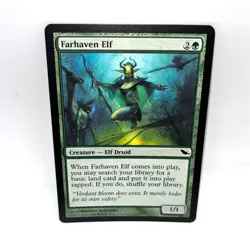 Farhaven Elf 113 Common Shadowmoor Magic: The Gathering Lightly Played - Image 1