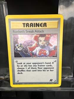 Rocket's Sneak Attack 16/82 Team Rocket Holo - Pokemon TCG - LP - Image 1