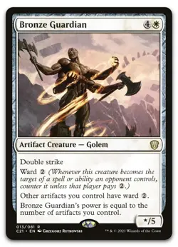 Bronze Guardian #13 (NM) Commander 2021 C21 Magic MTG - Image 1
