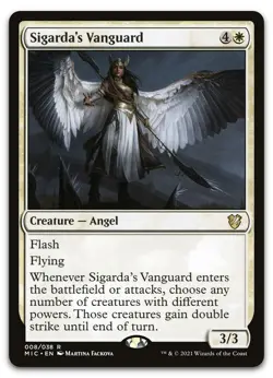 Sigarda's Vanguard #8 (NM) Midnight Hunt MIC Magic MTG - Image 1