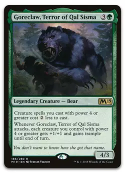 Goreclaw, Terror of Qal Sisma #186 (NM) Core Set 2019 M19 Magic MTG - Image 1