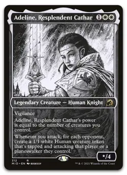 Adeline, Resplendent Cathar (Showcase) #312 (NM) Midnight Hunt MID Magic MTG - Image 1