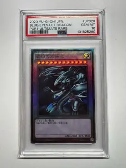 PSA 10 2020 Yu-Gi-Oh Blue Eyes Ultimate Dragon Japanese Ultimate Rare PGB1-JP028 - Image 1