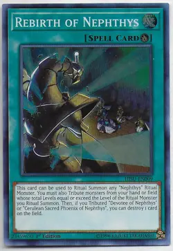 Yu-Gi-Oh! Hidden Summoners REBIRTH OF NEPHTHYS SR #HISU-EN009 - Image 1