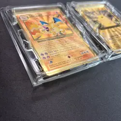 Pokemon Celebrations Gold Metal Charizard & Pikachu Cards 25th Anniversary Base - Image 3