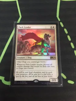 MTG Magic The Gathering Pack Leader Foil Promo Dog Lord Commander - Image 1