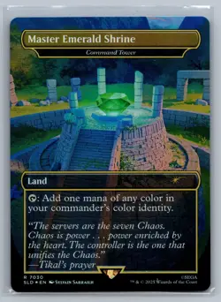 Master Emerald Shrine (Command Tower) FOIL 7030 - MTG Sonic Secret Lair - Image 1