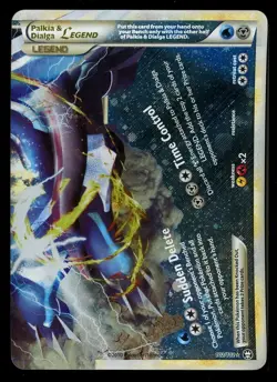 Pokemon Palkia & Dialga LEGEND 102/102 HeartGold & SoulSilver Triumphant NM - Image 1