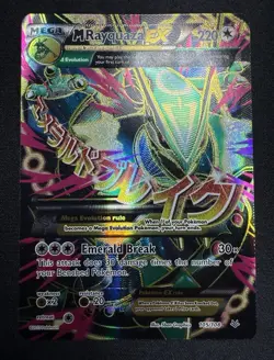 2015 Pokemon Mega M Rayquaza EX Full Art 105/108 XY Roaring Skies NM - Image 2