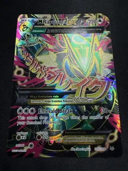 2015 Pokemon Mega M Rayquaza EX Full Art 105/108 XY Roaring Skies NM - Image 3