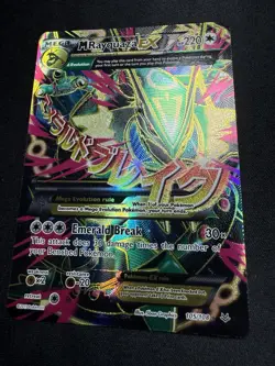 2015 Pokemon Mega M Rayquaza EX Full Art 105/108 XY Roaring Skies NM - Image 5