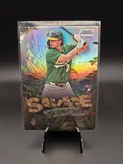 NICK KURTZ 2025 Topps Stadium Club Savage Sluggers Rookie Athletics RC - Image 1