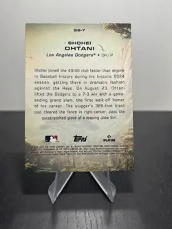 2025 Topps Stadium Club Shohei Ohtani Savage Sluggers SS-7 Refractor - Image 2
