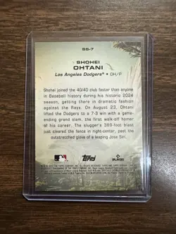 Shohei Ohtani 2025 Topps Stadium Club Savage Sluggers Insert #SS-7. - Image 2