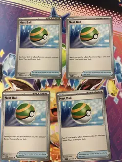 4X Nest Ball 084/091 X4 - Scarlet & Violet - Paldean Fates Playset - Pokemon TCG - Image 1