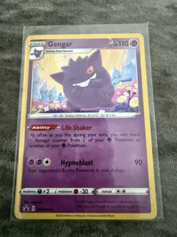 Pokemon Gengar TCG SWSH052 Black Star Promo Card Mint Condition - Image 1
