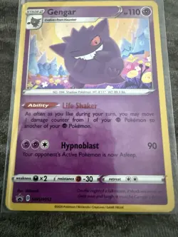 Pokemon Gengar TCG SWSH052 Black Star Promo Card Mint Condition - Image 3