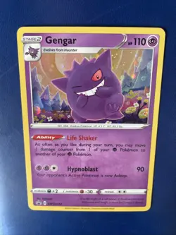 Pokemon TCG 2020 Sword & Shield Gengar Cosmos Holo SWSH052 Black Star Promo NM+ - Image 2