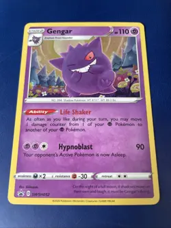 Pokemon TCG 2020 Sword & Shield Gengar Cosmos Holo SWSH052 Black Star Promo NM+ - Image 3
