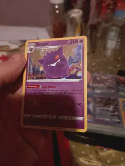Pokemon Gengar TCG SWSH052 Black Star Promo Card Mint Condition With Swirl - Image 1