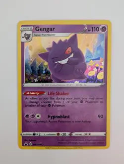 Pokemon TCG Gengar Sword & Shield Swsh052 Holo Promo - Image 1
