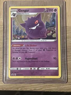 Pokemon TCG Gengar SWSH052 Black Star Promo Card Holo Near Mint - Image 1