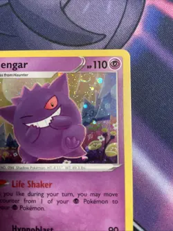 Pokemon Gengar Black Star Promo TCG SWSH052 Holo Swirl Mint Condition - Image 2