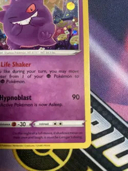 Pokemon Gengar Black Star Promo TCG SWSH052 Holo Swirl Mint Condition - Image 3