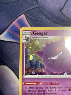 Pokemon Gengar Black Star Promo TCG SWSH052 Holo Swirl Mint Condition - Image 5