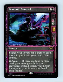 #310 2024 Duskmourn: House of Horror Demonic Counsel Rare - Image 1
