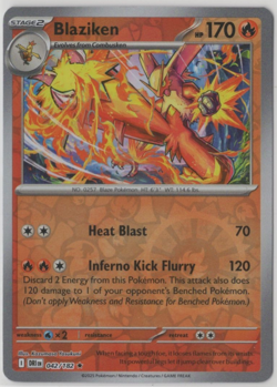 Blaziken (Rare/Reverse Holo-Foil) - Pokemon Card - Destined Rivals #042/182 - Image 1