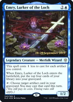 Emry, Lurker of the Loch - Prerelease Cards (PRE) (FOIL) NM Never Played - Image 1