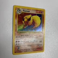 Flareon 3/64 Jungle Holo Rare Vintage Pokemon Card 1999 WOTC HP - Image 4