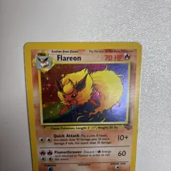 Flareon 3/64 Jungle Holo Rare Vintage Pokemon Card 1999 WOTC HP - Image 5