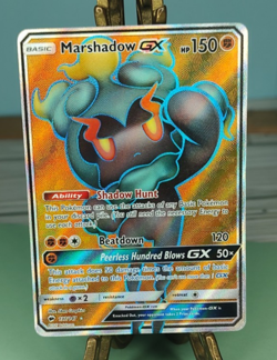 Pokemon Marshadow GX (Full Art) 137/147 SM-Burning Shadows Holo Trading Card TCG - Image 2