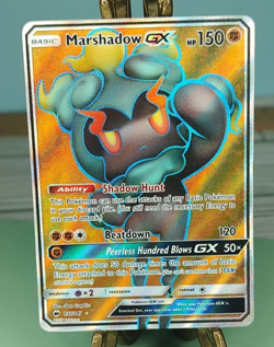 Pokemon Marshadow GX (Full Art) 137/147 SM-Burning Shadows Holo Trading Card TCG - Image 3
