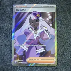 Jacinthe 110/088 POR Full Art Trainer-Supporter Rare Holo Pokemon Card TCG - Image 1