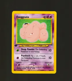 Pokemon Cards Exeggcute 64/105 1ST EDITION Neo Destiny Vintage 2002 Common NM - Image 1
