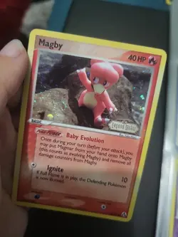 Pokemon Card Magby Holo Reverse Stamped - Legend Maker (Good) 58/92 - Image 1