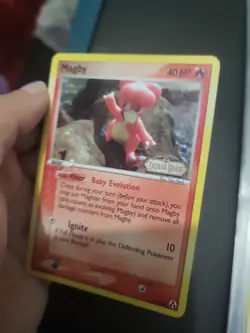 Pokemon Card Magby Holo Reverse Stamped - Legend Maker (Good) 58/92 - Image 2
